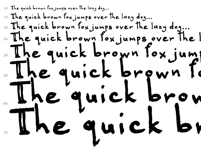 Black Beauty font waterfall